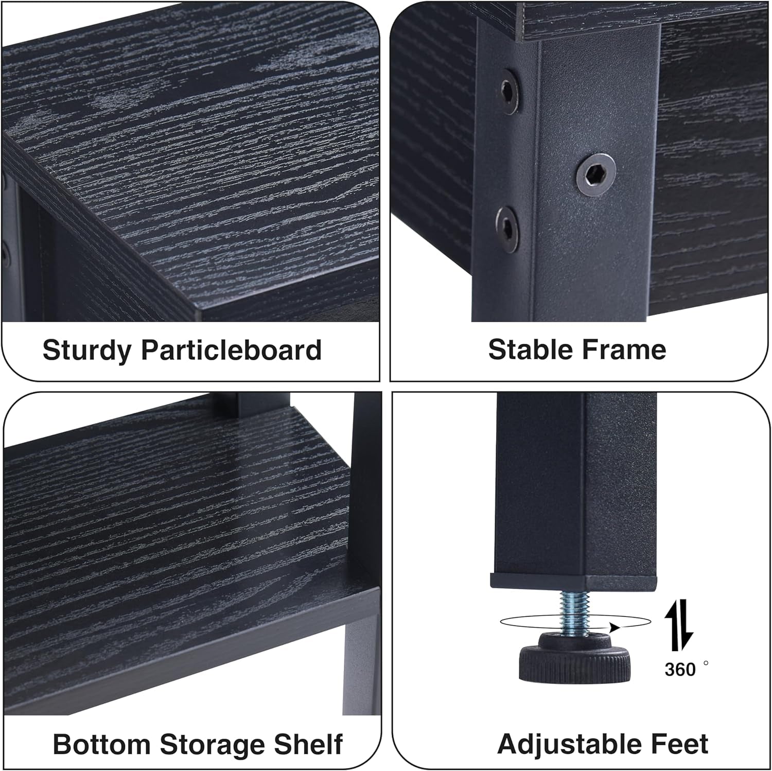 Small Console Table with Shelf Little Narrow Entryway Table Skinny Thin High Tall Display Stand for Entry Hall Hallway, Foyer, as Eextension for Long behind Couch Sofa Table / Kitchen Countertop