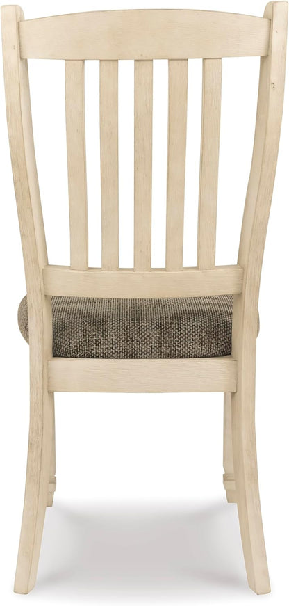 Bolanburg 20" Upholstered Dining Room Chair, Set of 2, Antique White