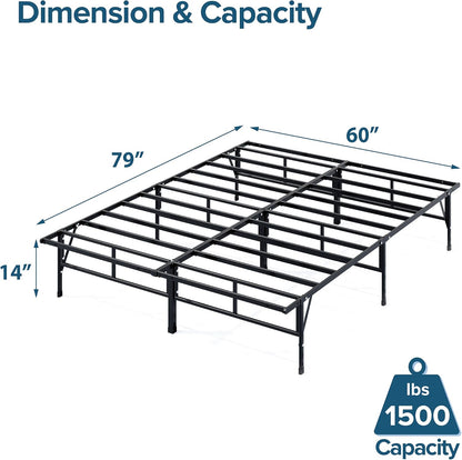 Sleep Master Do-It-Yourself Smart Platform Metal Bed Frame, Queen