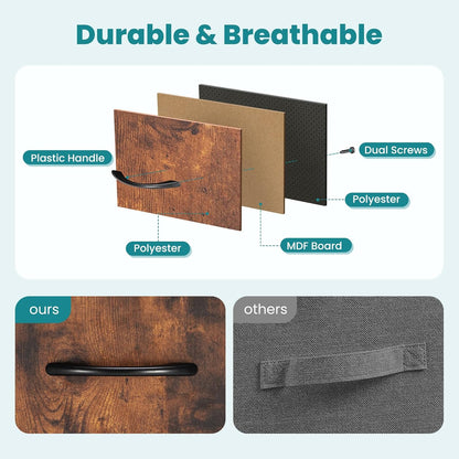 Dresser for Bedroom with 5 Drawers, Wide Chest of Drawers, Fabric Bedroom Dresser with Drawer Organizer, Storage Organizer Unit with Fabric Bins for Closet, Living Room, Hallway, Classic Black