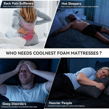 Twin Mattress 10 Inch Twin Size Mattresses in a Box Spring Hybrid Twin Bed Memory Foam Mattress Comfort Breathable Fabric Cooling Gel Pressure Relief, Medium Firm