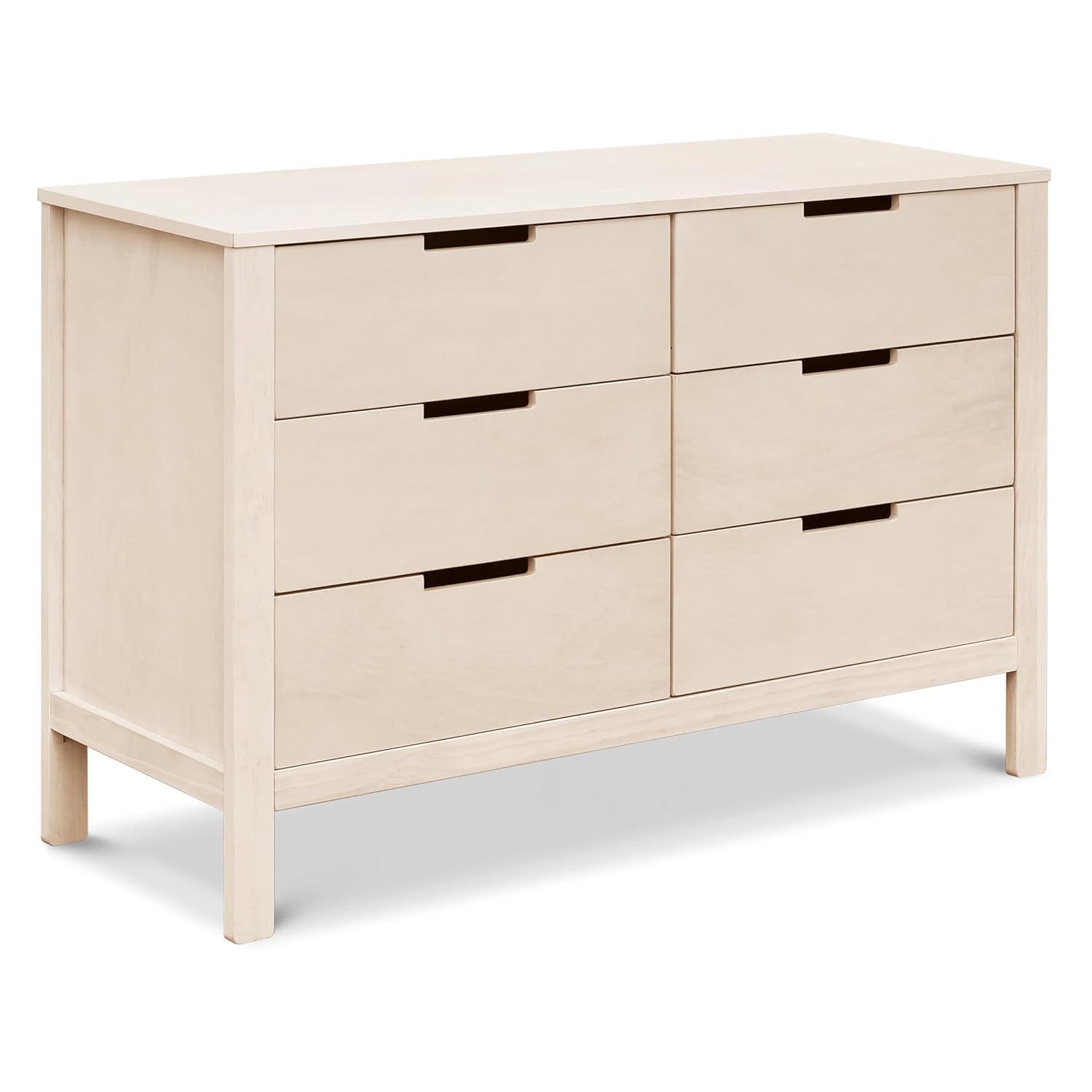 Carter'S by Colby 6-Drawer Baby Dresser for Bedroom - Kids Dresser for Boys & Girls - Double Chest of Drawers for Nursery - Versatile Wooden Dresser for Living Room & Hallway - Washed Natural