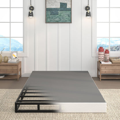 7 Inch King Size Box Spring, Heavy Duty Metal Mattress Foundation, 3000 Lbs Capacity, High Profile, Noise-Free, Easy Assembly with Fabric Cover