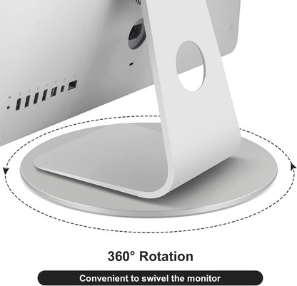 360° Rotation Monitor Swivel Base - Computer Screen Monitor Stand Flat Panel Turntable Rotating Swivel Base for Mac Laptop Potted Plants, Arts Crafts Display Stand