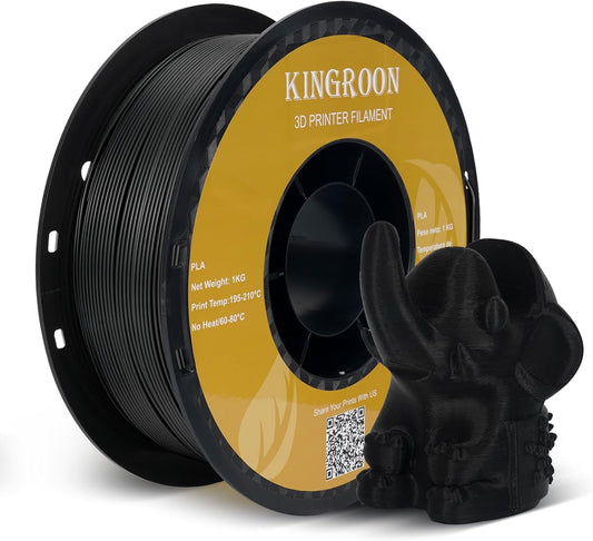 High Speed PLA 3D Printer Filament 1.75Mm, 3D Printer Rapid Filament for 30-600Mm/S Hyper Printing Filament, Dimensional Accuracy +/- 0.03 Mm, 1Kg Plastic Spool(2.2Lbs) (Black)