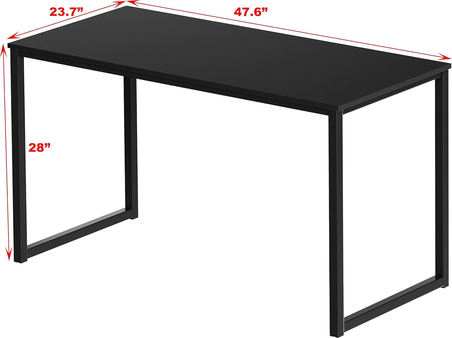 Mission 48-Inch Home Office Computer Desk, Black