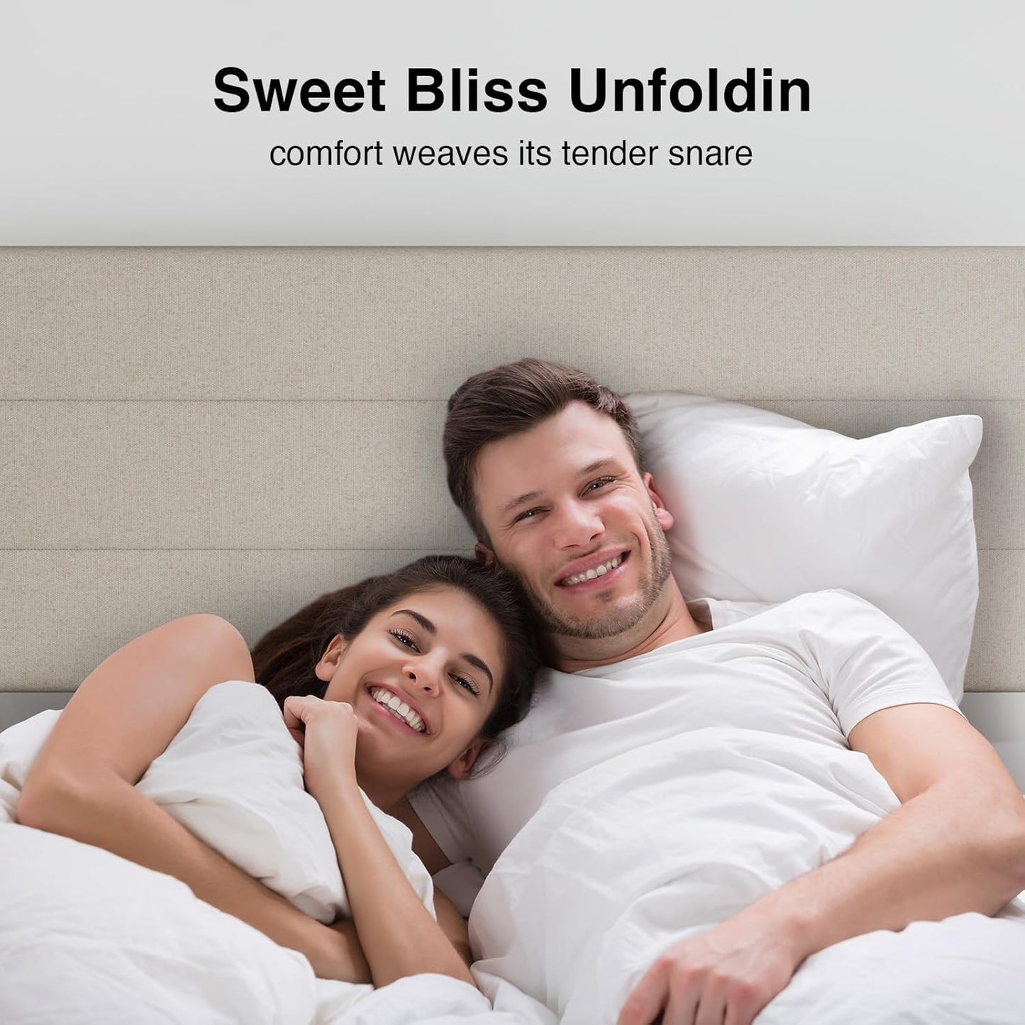 Full Size Bed Frame with Headboard, Full Bed Frame with Wooden Slats Support, Velvet Upholstered Stripe Headboard, No Box Spring Needed, Heavy Duty Feet, Easy Assembly, Black Velvet