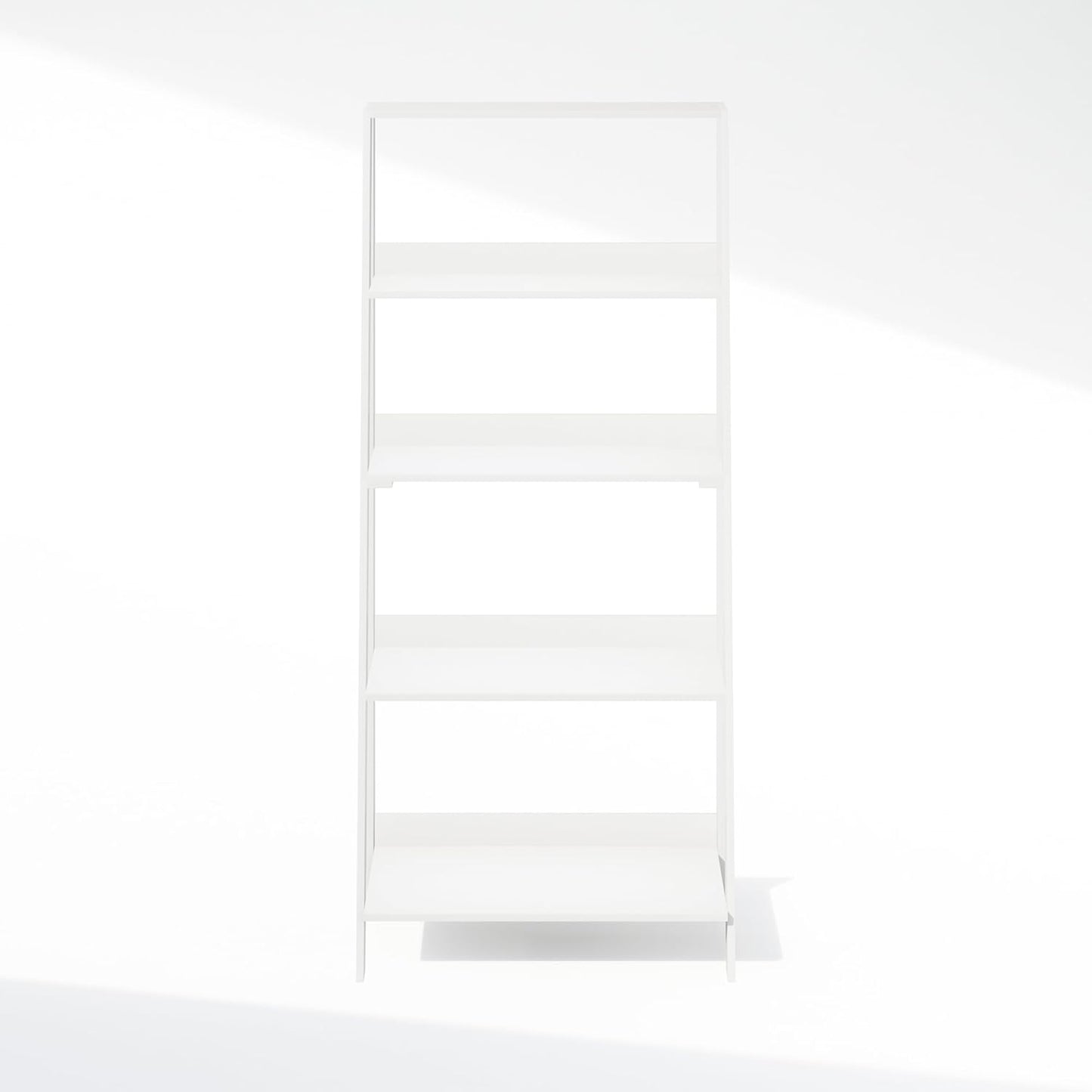 Ladder Display Shelf, 5-Tier Ladder Shelf, Ladder Bookshelf, Display Storage Shelves, 13 X 23.6 X 53.5, for Living Room, Home Office, White