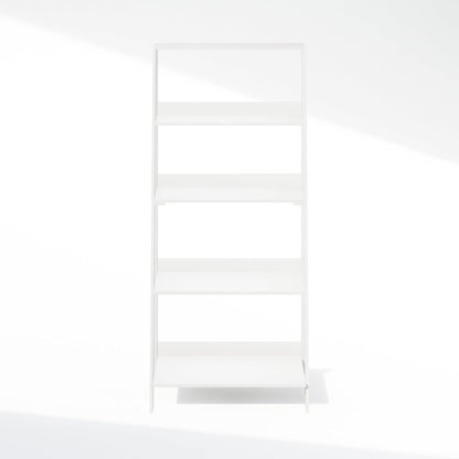 Ladder Display Shelf, 5-Tier Ladder Shelf, Ladder Bookshelf, Display Storage Shelves, 13 X 23.6 X 53.5, for Living Room, Home Office, White