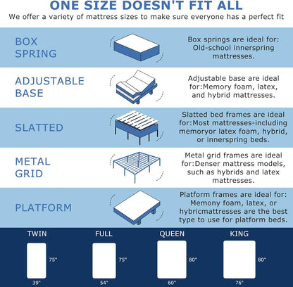 King Size Mattress, 14 Inch Medium Firm Hybrid King Bed Mattresses, Memory Foam Mattress in a Box for Pressure Relief, Individual Pocket Spring-Motion Isolation with Edge Support, Certipur-Us