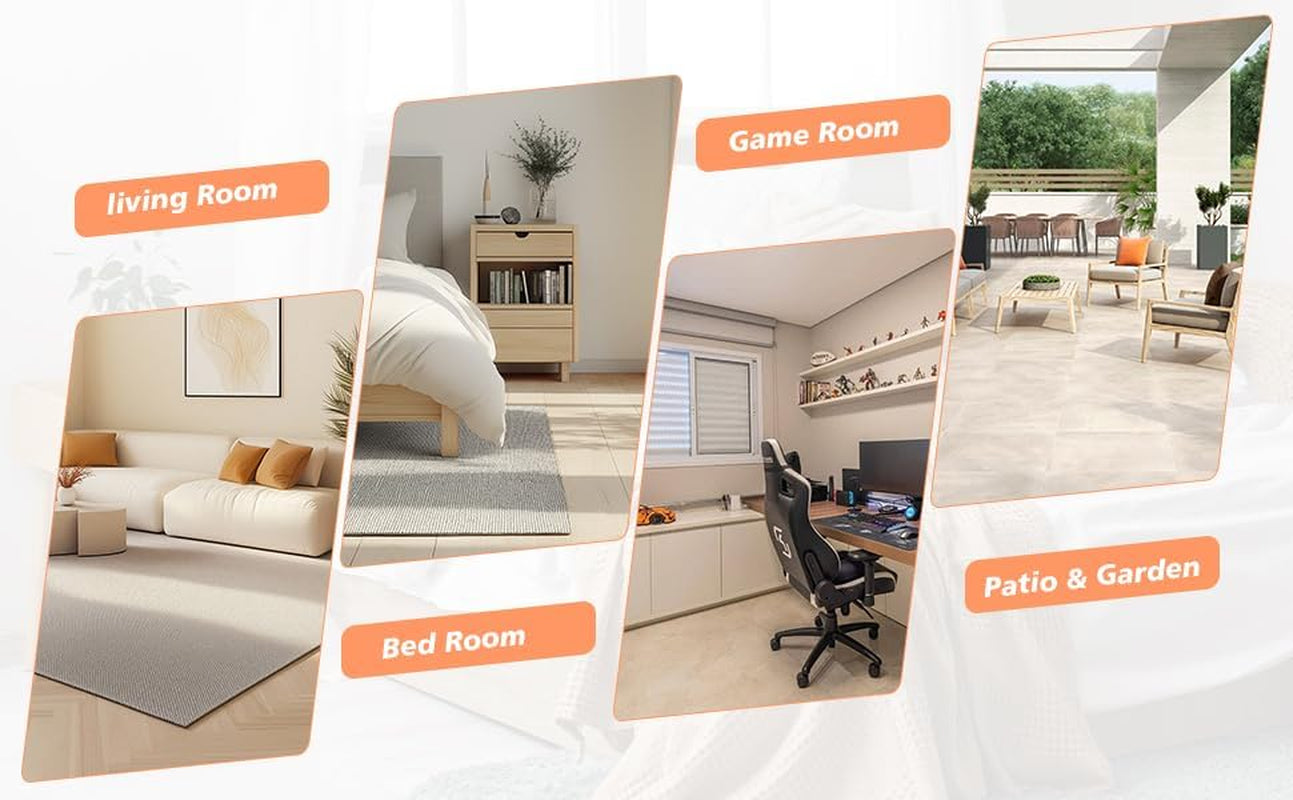 Pouf Ottoman Stuffed Modern Foam Filled Foot Rest Poufs for Living Room Chair Decorative 20 X 15 Inches Boho Relax Stool Floor Poufs Foot Rest for Living Room,Beige