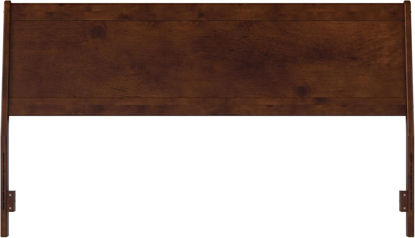 , Casanova King Solid Wood Panel Headboard, Walnut