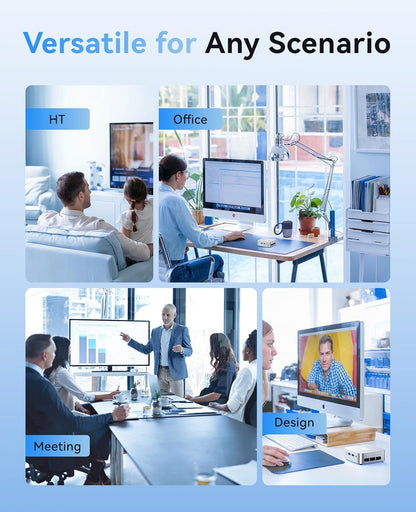 V1 Mini PC Computers, Intel Twin Lake N150(Turbo 3.6Ghz), 16GB DDR4 RAM 1TB M.2 SSD Mini Desktop Computer, 4K HDMI Dp/2Xusb3.2 Wifi6/Bt5.2, VESA Gbe, Htpc/Business Office Micro Pc