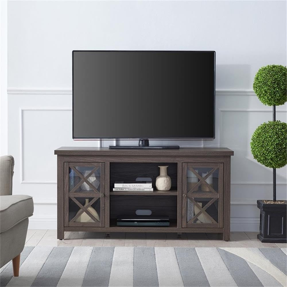 Rectangular TV Stand for Tv'S up to 55" in Alder Brown, TV Stands for the Living Room