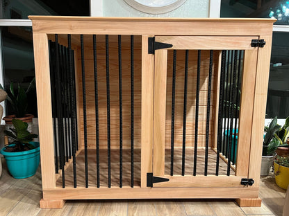 Made in USA Hardwood Dog Crate Furniture TV Stand Kennels