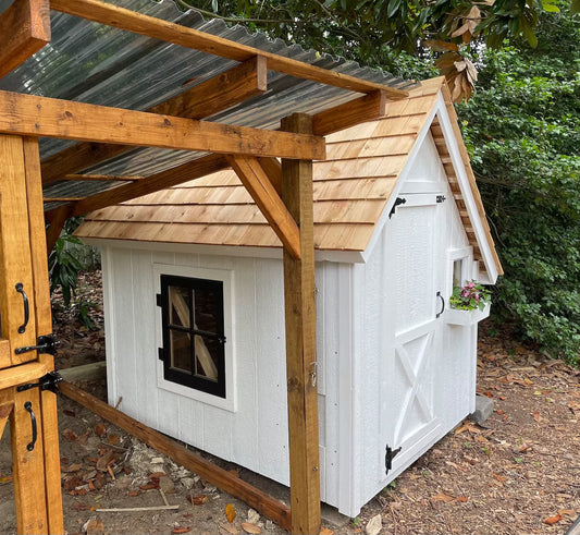 Made in USA Built to Order 5×6 Cottage Style Chicken Coop with Run