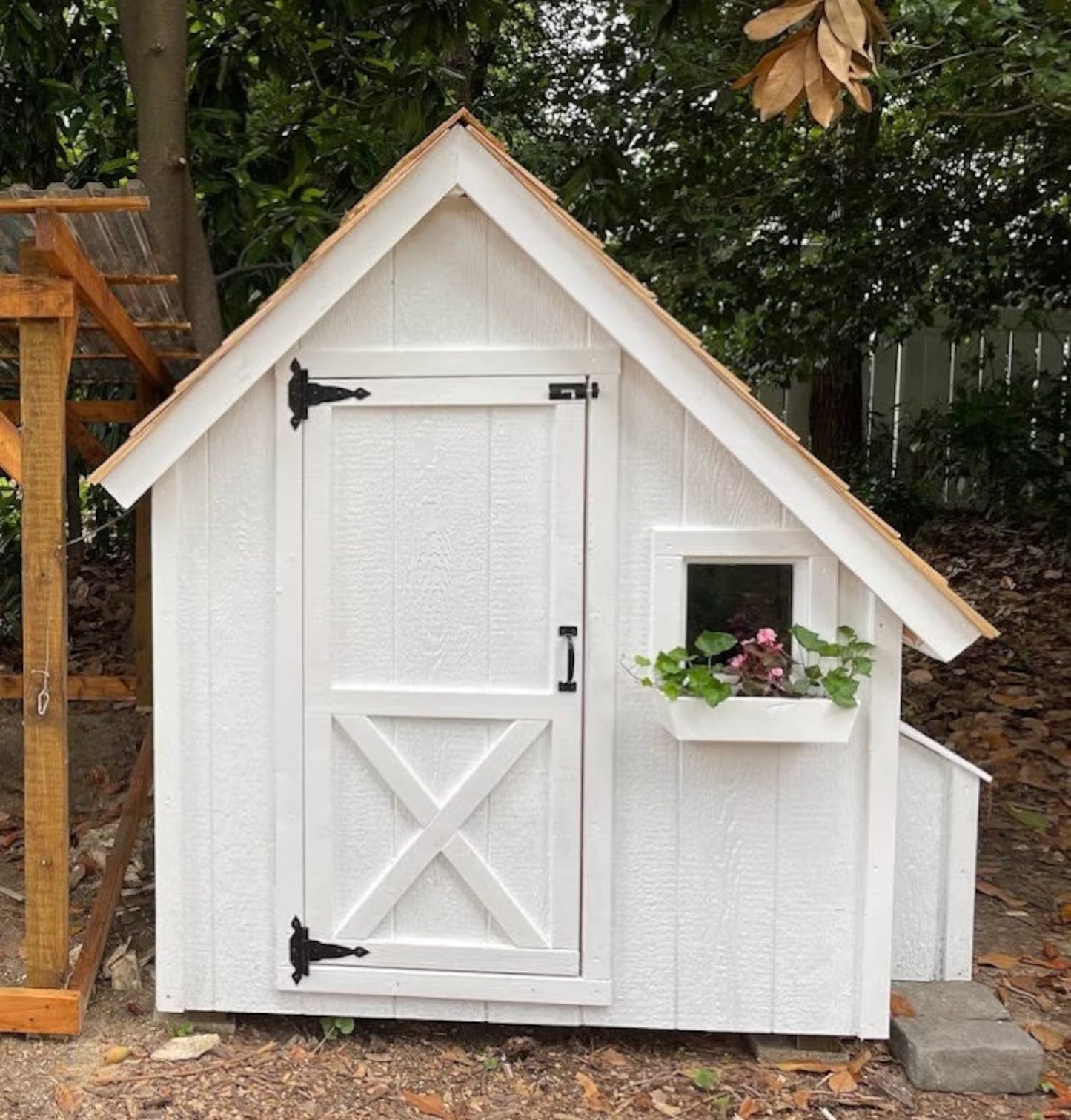 Made in USA Built to Order 5×6 Cottage Style Chicken Coop with Run