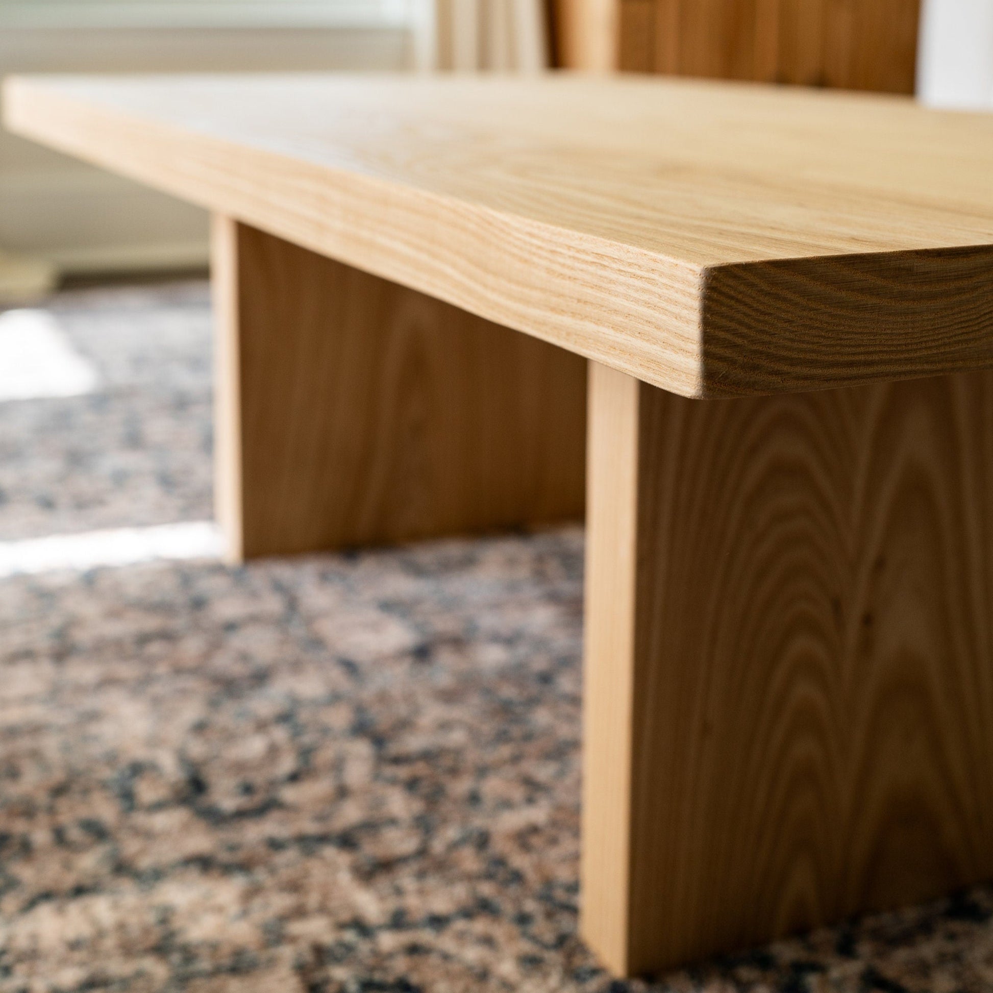 White Ash Wood Coffee Table