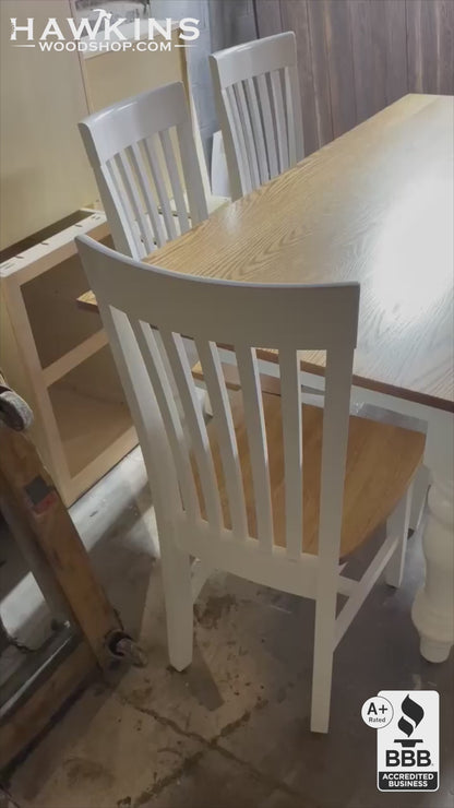 Made in USA, Made to Order, Turned-Leg Dining Tables